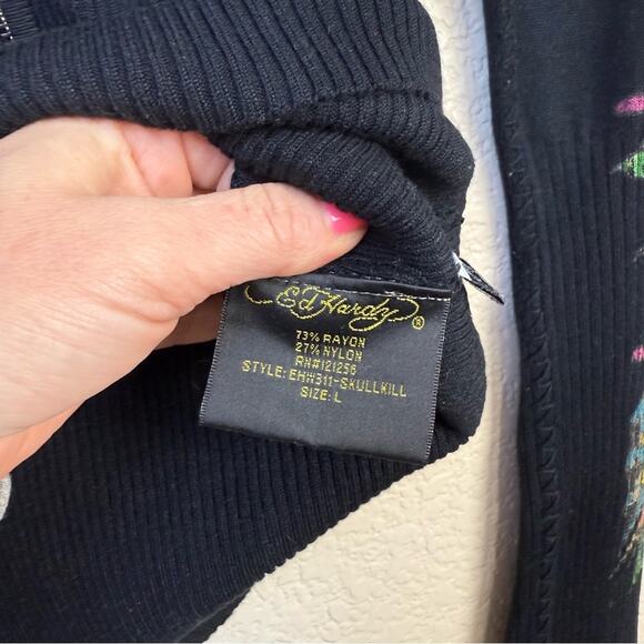 Ed Hardy • Love Kills Slowly Zip Up Cardigan - Picture 7 of 14
